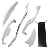 5pcs/set Stainless Steel Myofascial Release Knife Muscle Soft Tool Massager Health Physiotherapy Relaxation Care Tissue Exe L0Y9