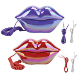 WX-3016 Mouth's Lips Shape Telephone Home Office Desktop Telephone Landline Phone Lip Shaped Phones telefone Red / Purple