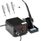 967 110V 220V Black Metal Electric Rework 967 Soldering Station Iron LCD Display With 3pcs Tips  Iron Handle