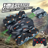 RC Stunt Car Drift Double-sided Bounce 2.4G 4WD Remote Control Car Rock Crawler Roll Car 360 Degree Flip Kids Robot RC Car Toys