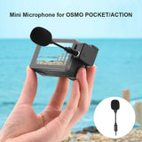 Live Vlog Mic Portable 3.5mm Mini Microphone Microphones USB Rechargeable Meeting for DJI OSMO POCKET/OSMO ACTION