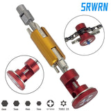 SRWRN Bicycle Invisible Chain Cutter Repair Tool Multi Portable Kit Hexagon Screwdriver Crank T25 Wrench Chain Rivet