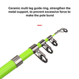 Epoxy Resin Rock Fishing Rod Telescopic feeder pole Spinning Carp Portable travel ultralight 1.2M 1.5M Fishing Rod Fish Tackle