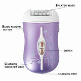 Original 3in1 women electric epilator for facial whole body electric shaver bikini trimmer lady razor leg underarm hair removal