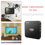 V88 Smart TV Set-Top Box Android 4K Quad-Core 2G 16G Wifi Media Player TV Box Home Theater