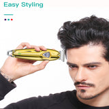Professional full metal hair trimmer for men finishing beard hair clipper grooming kit electric hair cutter machine rechargeable