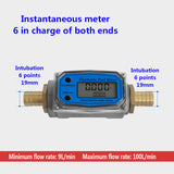 Flow Meter Digital Fuel Gauge Flowmeter K24 Methanol Diesel Gasoline Kerosene Chemical Water Electronic Liquid Turbine Meter