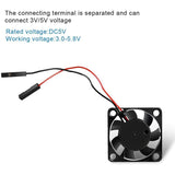 Raspberry PI Fan, Active Cooling Fan for Customized Acrylic Case / 5V plug-in and play Support raspberry pi model B Plus