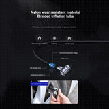 12V Heavy Duty Double Cylinder Electric Portable Inflator Portable Air Compressor LED with Digital Display