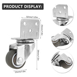 4 Pcs Furniture Castors Heavy Duty Casters Soft Rubber Swivel Caster Quite Roller Wheels for Moving Furniture Chair Crib Cabinet