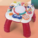 Baby Musical Activities Table Game Activity Center 1 2 3 Years Old Activity Table Bilingual Game Multifunctional Music Toy Table