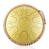 new Steel Tongue Drum 14 Inch 15 Tone Drum Handheld Tank Drum Percussion Instruments Yoga Meditation Music Lovers Beginner Gift