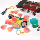 Guitar Pick Mould,Exquisite Resin Mold for Guitar Pick Triangle Plectrum Silicone Casting Keychain for Music Lovers