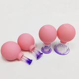 1 Boxed of 4pcs Vacuum Cupping Cups Portable Back Body Massager Suction Vacuum Can for Men (Blue)