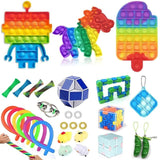 Fidget Toys Anti Stress Set Stretchy Strings Push Gift Pack Adults Children Sensory Antistress Relief Figet Toys