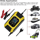 7A 12V 7-Stage Digital Display Automatic Smart Fast Battery Car Motorcycle Pulse Repair Charger Lead Acid Battery Charger