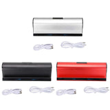 Bluetooth Speaker Stereo Dual Drivers Rechargeable Portable Wireless Holder Speaker for Cellphone Tablet Desk Soundbar