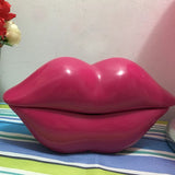 Landline Mini Telephone Red pink rose Lips Kiss Portable  Corded phones for children lady home fixed telephone bedroom
