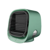 Air Cooler Fan Mini Desktop Air Conditioner With Night Light USB Water Cooling Fan Humidifier Purifier Multifunction Fan
