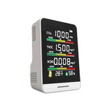 2022.CO2 Meter 5 in1 Digital Temperature Humidity Sensor Tester Air Quality Monitor Carbon Dioxide TVOC Formaldehyde HCHO