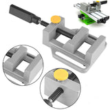 Universal Bench Vise Aluminum Mini Table Screw Flat Clamp Pliers for Drill Stand Handle Engraving Workbench DIY Woodworking Tool
