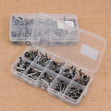 80 Pcs Rings Fishing Rod Guide Tip Set Repair Kit DIY Eye Rings for Fishing Rods Stainless Steel Frames With Box Fishing Tackle