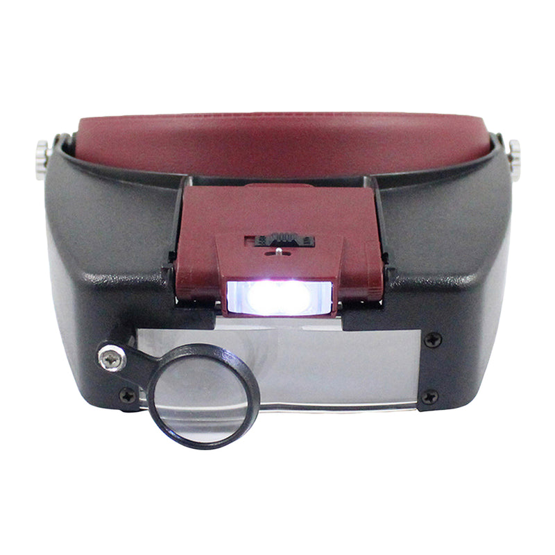LED Head-mounted Watch Maintenance Magnifying Glasses For Reading Optivisor Magnifying Glass Loupes Jewelry Watch Repair Tool