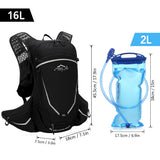 Cycling Backpack w Drinking Bladders Outdoor Running Bag Bicycle Bag Sports Vest Ultralight Riding Bag Breathable Travel Daypack