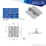 Door Connector Accessories Durable Furniture Home 4/6 Mounting Holes Stainless Steel Hinges Window Cabinet Jewelry Box