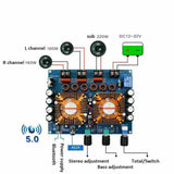 Universal XH-A128 bluetooth 5.0 Amplifier Board 2.1CH Digital Power Amp 160W*2+220W TDA7498E*2 DC 12-32 V