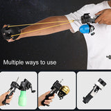 Stainless Steel Slingshot Launcher Fish Dart Flashlight Launcher for Shooting Fish Accurate Accessories Outdoor Fishing Sports