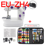 Sewing Machine Mini Portable Household Night Light Foot Pedal Straight Line Hand Table Two Thread Kit Electric To Sew Lock Stitc