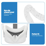 Eye Mask Cover For Oculus Quest 2 VR Glasses Silicone Anti-sweat Anti-leakage Light Face Cover Pad For Quest 2 Accessories