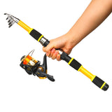 JOSBY Telescopic Fishing Rod Feeder Hard FRP Carbon Fiber Portable Carp Spinning Pole Travel Sea Boat Pesca