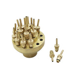 1Pc 1" 1.5" Brass Adjustable Three-layer Flower Fountain Spray Head Center Straight Scattering Sprinklers Landscape Fountains