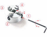 1Set Four 4 Jaw Chuck Z011A for Metal Mini Lathe M12x1mm Threaded Back 1.8~56mm/12~65mm Mini Collet Lathe Accessory
