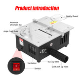 Mini Tablesaw Electric Desktop Saws Small Household DIY 22mm Sawblade Height Adjustable Cutting Tool Woodworking Machine
