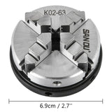 Mordazas Torno Mandril De Tres  63mm Plato Torno 4-Jaw Lathe Chuck