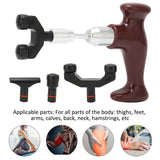 T Shape Deep Tissue Massage Tool Acupoint Physiotherapy Massager Therapeutic Handheld Massager Ergonomic Design Body Relaxation