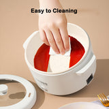 2L Electric Cooking Machine Single/Double Layer Hot Pot Household 1-2 People Rice Cooker Multifunction Non-stick Pan for Home