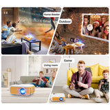 Salange Mini Projector A10 480*360 Pixel Mini Beamer Support 1080P Portable USB Video Projector for Home Theater Kid Gift Cinema