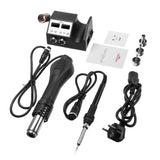 TOPSHAK TS-CD3 Rework Soldering Station 2 In 1 LCD Digital Display Soldering iron Hot Air Gun for Cell-phone BGA SMD PCB Repair