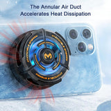 Cx02 Mobile Phone Wireless Charging Cooling Fan Seconds Cold Semiconductor Ice Snow Mobile Phone Radiator Cooler Fan
