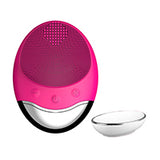 Electric Facial Brush Cleaner Silicone Waterproof bamboo charcoal Facial Cleansing Device Anion Imported Facial Spa Massager