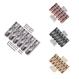 1 Set of 6 Pcs Single Individual Bridge Saddles Tailpiece for 4 String Bass Guitar Replacement Parts
