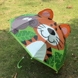 Cute Cartoon Kids Umbrella Animation Creative Long-Handled 3D Ear Modeling Children's Umbrella For Boys Girls 8K Sunshade
