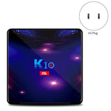 K10 Smart TV Box 4K 8K HD Android 9.0 Media Player 4GB Bluetooth 2.4G/5G Wifi 4.1 Set Top Box