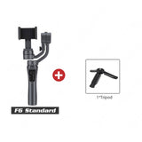 F6 3-axis Handheld Gimbal Stabilizer Cellphone Action Camera Holder Anti Shake Video Recording Selfie Tool