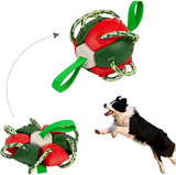 LVTUBANLV Dog Chew Balls Exercise Toy Outdoor Dog Tug of War Toys Rebound Flying Disc Ball Reward Toy Dog for Puppies Large Dog