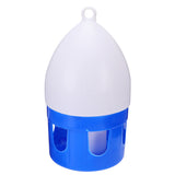 Birds Water Feeder Practical Birds Waterer Creative Bird Drinker Feeding Supplies for Pigeon Parrot (6L, White and Blue)